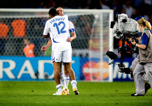 7 Fotboll, VM 2006, Thierry Henry och Zinedine Zidane,