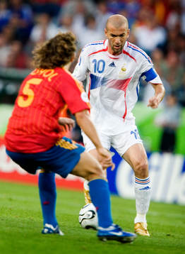 Zinedine Zidane, Frankrike och Carles Puyol, Spanien