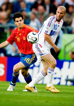 Zinedine Zidane, Frankrike och Cesc Fabregas, Spanien