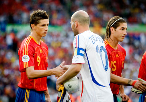 Fernando Torres, Spanien och Zinedine Zidane, Frankrike