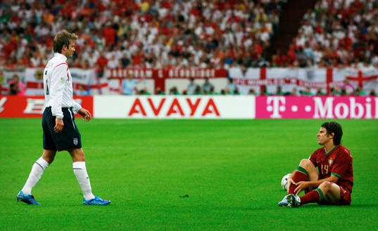 Fotboll, VM 2006, Kvartsfinal, England - Portugal