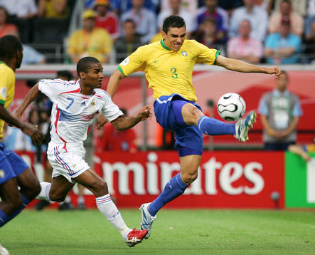 Florent Malouda, Frankrike och Lucio Brasilien