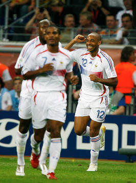 Thierry Henry, Frankrike, jubel