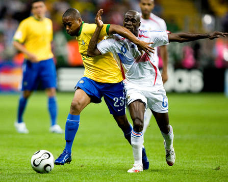 Robinho, Brasilien och Claude Makelele, Frankrike