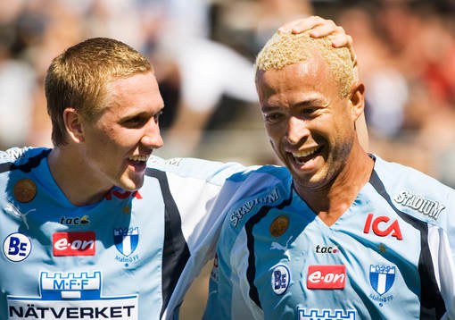 Junior och Marcus Pode, Malmö FF, jubel, glädje