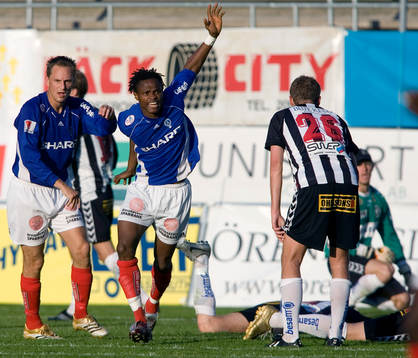 Killen som kom in och vände matchen, Sheriff Suma jubel