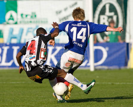 Kevin Amuneke, Landskrona och Johan Niklasson, Åtvidaberg