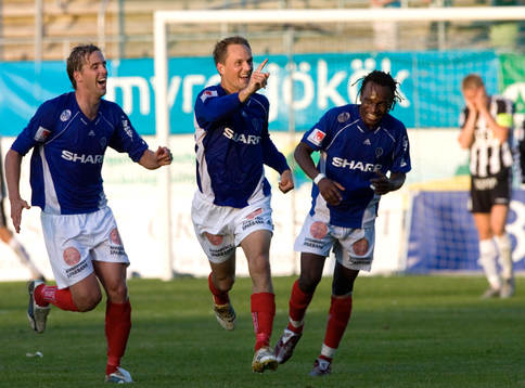 2-4, spiken i kistan, Mats Haglund, vild glädje. Jubel