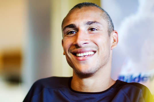 Henrik Larsson har kommit hem. Första träningspasset