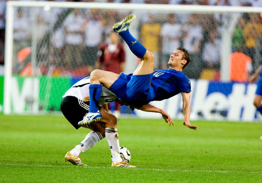 Michael Ballack, Tyskland och Francesco Totti, Italien