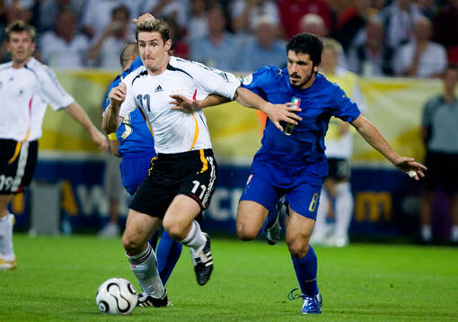 Miroslav Klose, Tyskland och Gennaro Gattusso, Italien