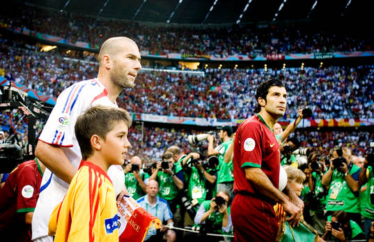 Zinedine Zidane, Frankrike och Luis Figo, Portugal.
