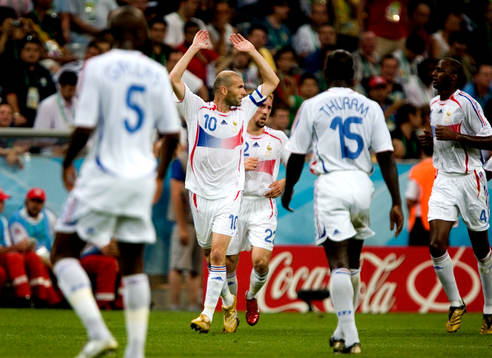 Zinedine Zidane, Frankrike, jubel