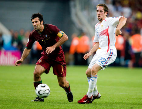 Figo, Portugal och Franck Ribery, Frankrike