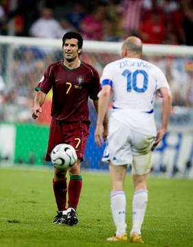 Figo, Portugal, och Zinedine Zidane, Frankrike
