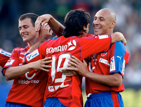 Henrik Larsson, Helsingborg jubel med Babis Stefanidis