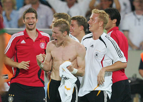 Bastian Schweinsteiger, Tyskland. Jubel