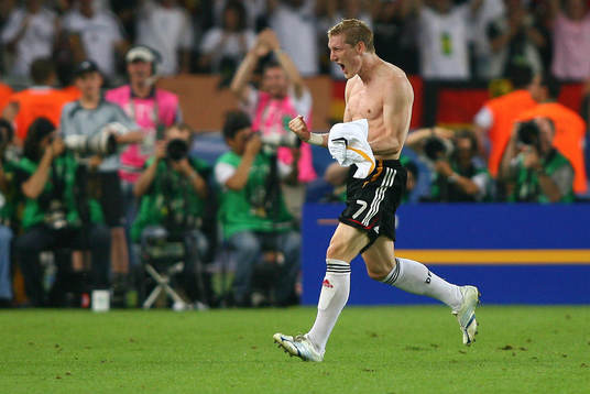 Bastian Schweinsteiger, Tyskland. Jubel