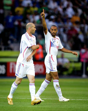 Thierry Henry och Zinedine Zidane, Frankrike
