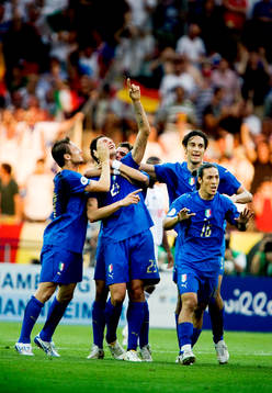 Marco Materazzi, Italien, jubel
