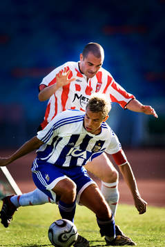 Fotboll, UEFA-cupen, kval, Göteborg - Derry