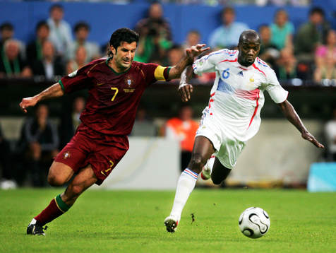 Luis Figo, Portugal och Claude Makelele, Frankrike