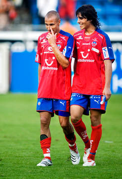 Fotboll, Henrik Larsson och Franco Miranda, Helsingborg