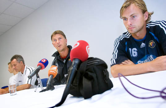 Kjell Jonevret, tränare och Markus Johannesson, Djurgården