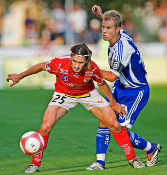 Cesar Santin, Kalmar blir pressad av Niclas Alexandersson,