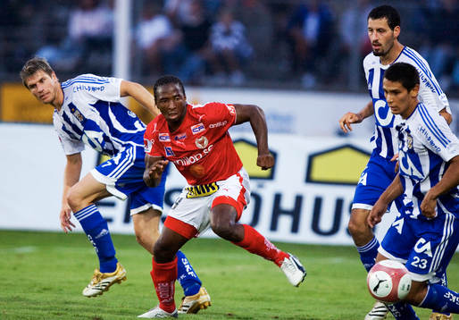 Brima Koroma, Kalmar mot Maguns Kihlberg, Alejandro Lago