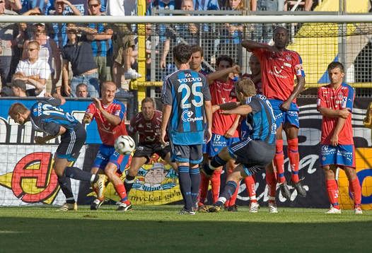 Tobias Hysén, Djurgården, frispark