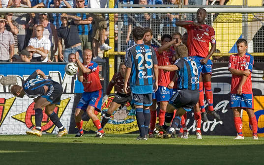 Tobias Hysén, Djurgården, frispark