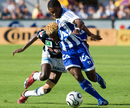 Yannick Bapupa, Gefle och Samuel Wowoah, Göteborg