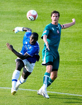 Michael Mensah, Trelleborg och Daniel Olsson, Väsby