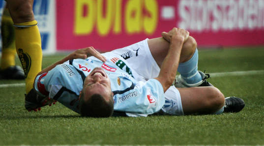 Daniel Andersson, Malmö FF. Skada, smärta