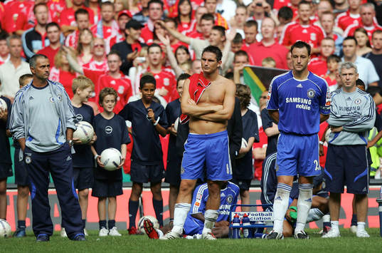 Jose Mourinho, tränare, Frank Lampard och John Terry,