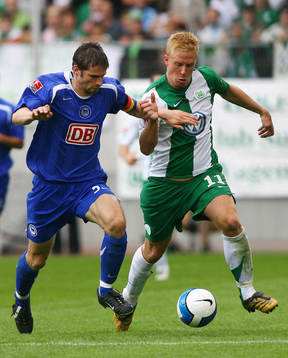 Arne Friedrich, Hertha Berlin och Mike Hanke, Wolfsburg