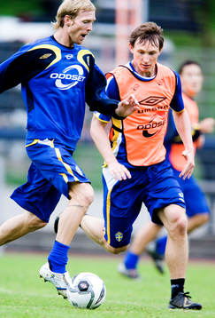 Christian Wilhelmsson och Kim Källström