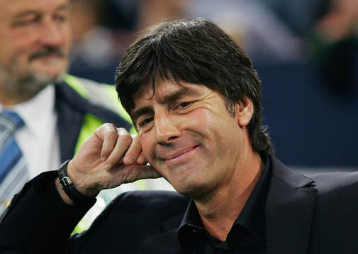 Joachim Loew, ny förbundskapten i Tyskland ser nöjd ut