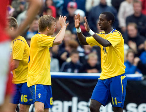 Rasmus Lindgren och Henok Goitom, Sverige jubel
