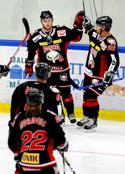 Fredrik Eriksson och Radek Duda, Malmö, jubel