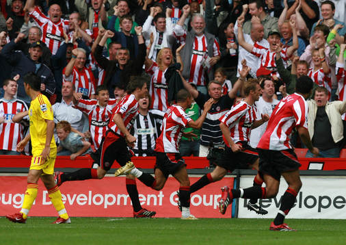 Fotboll, engelsk, premier league, Sheffield United -