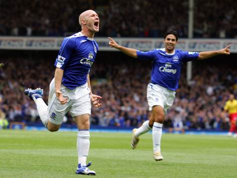Andy Johnson, Everton jubel