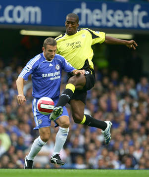 Andriy Shevchenko, Chelsea och Sylvain Distin, Manchester