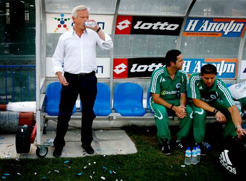 Hans, Hasse Backe, tränare Panathinaikos