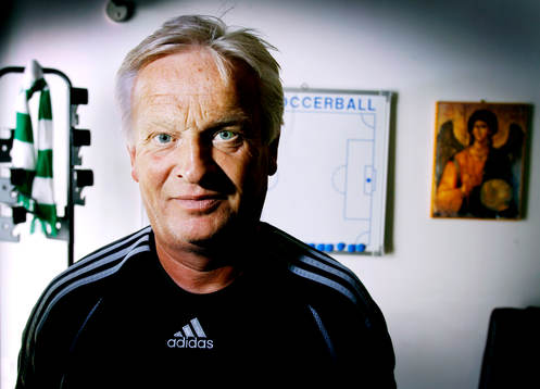 Fotboll, Grekisk Liga, Hans Backe, Hasse Backe, tränare