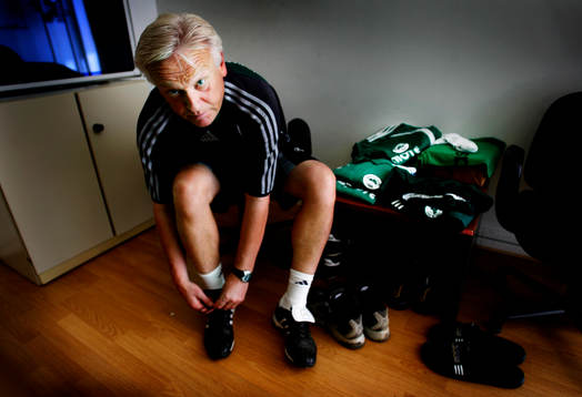 Fotboll, Grekisk Liga, Hans Backe, Hasse Backe, tränare