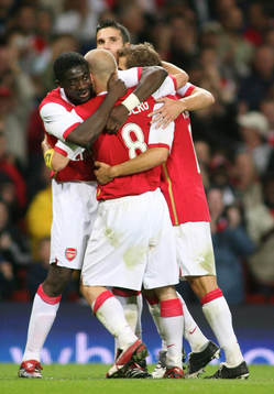 Jubel, glädje, Arsenal