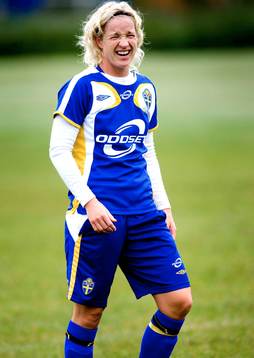Victoria Svensson på träning