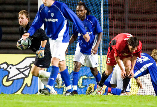 1-0, Åtvidaberg vidare i Uefa Cupen. Henrik Gustavsson,